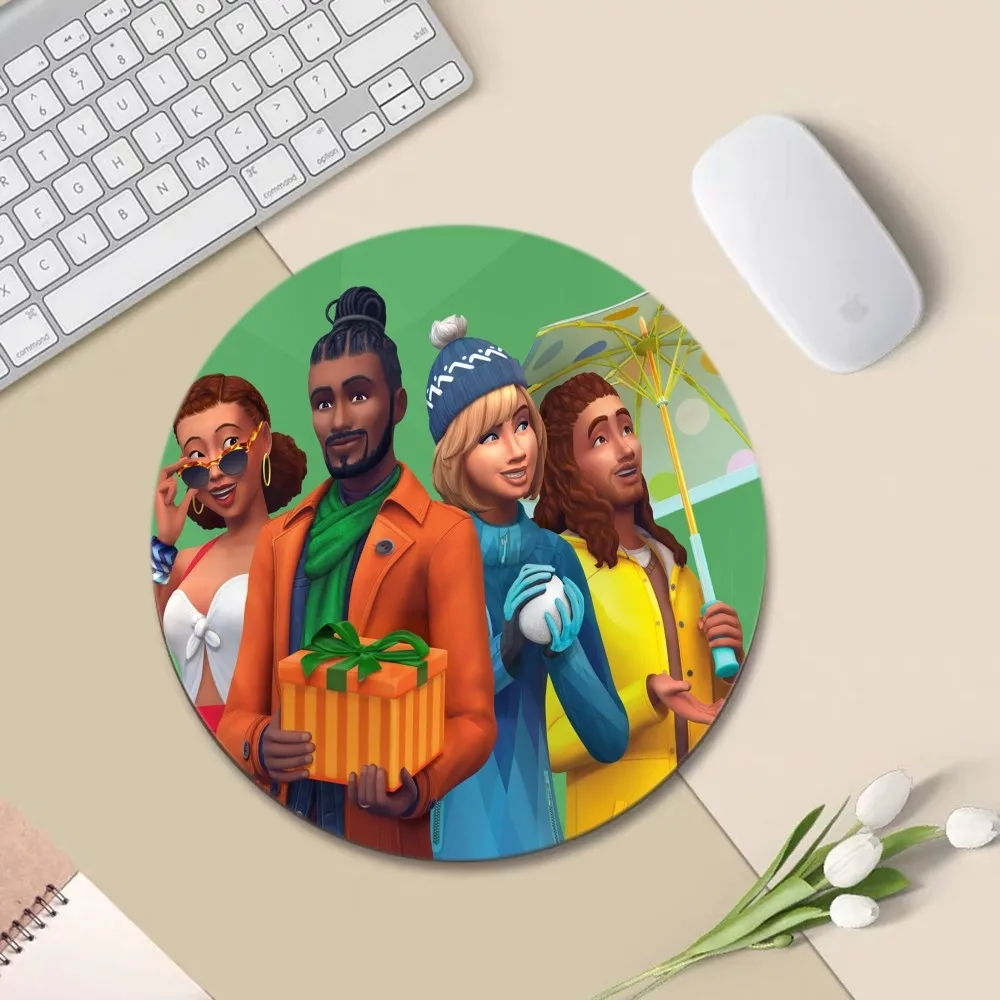 The Sims 4 Small Gaming Mousepad Animation Round Big Promotion Table Mat Student Mousepad Computer Keyboard Pad Games Pad for PC