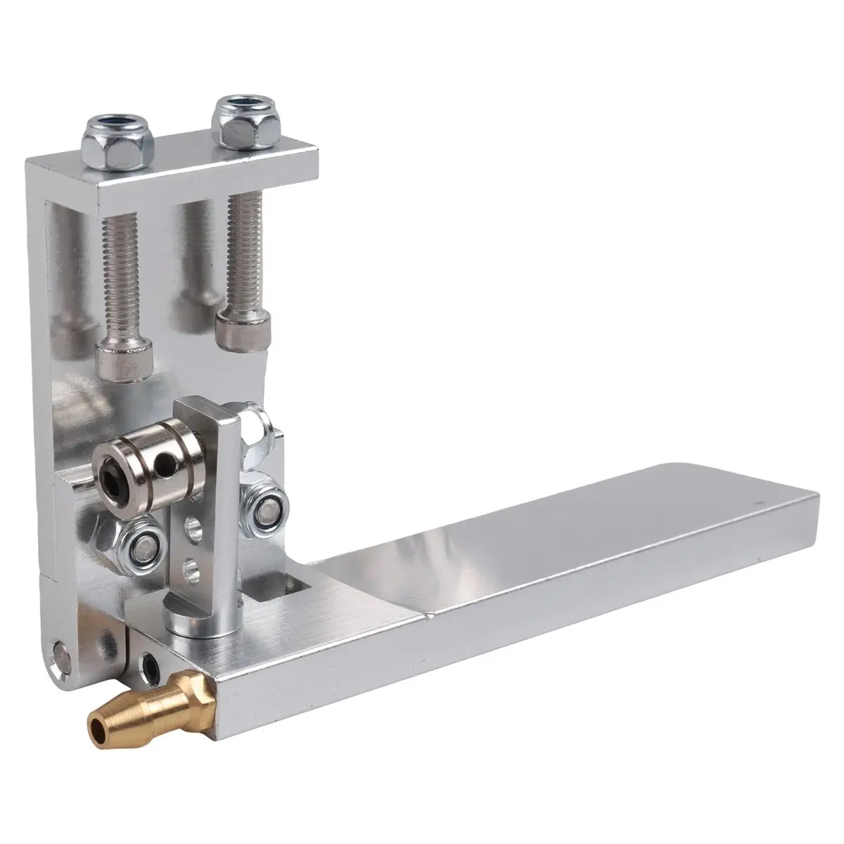 Compatible RC Boat Aluminium Alloy 75mm Metal Suction Water Rudder for Remote Control RC Boats Silver