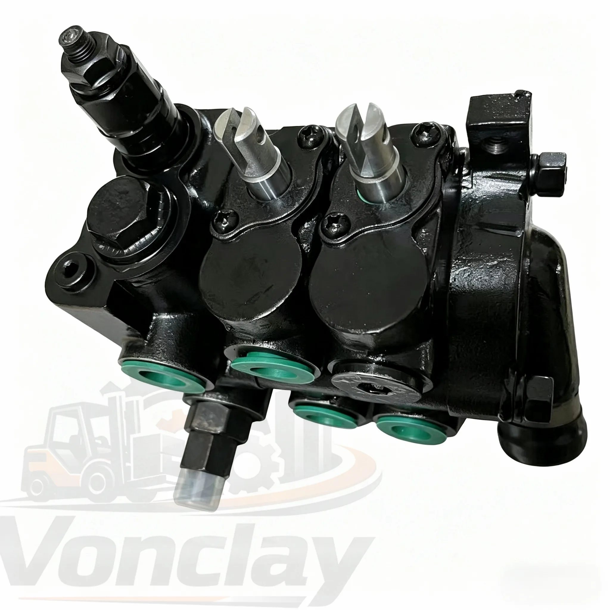 Genuine Linde Forklift Hydraulic 2-Way Control Valve OEM 0009440637 0009443700 for Mast Tilt & Lift Cylinders