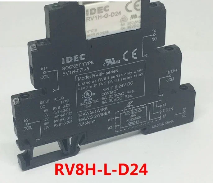 2PCS  RV8H-L-D24 IDEC RV1H-G-D24 RV8H-L-D24 Ultra thin SV1H-07L-5