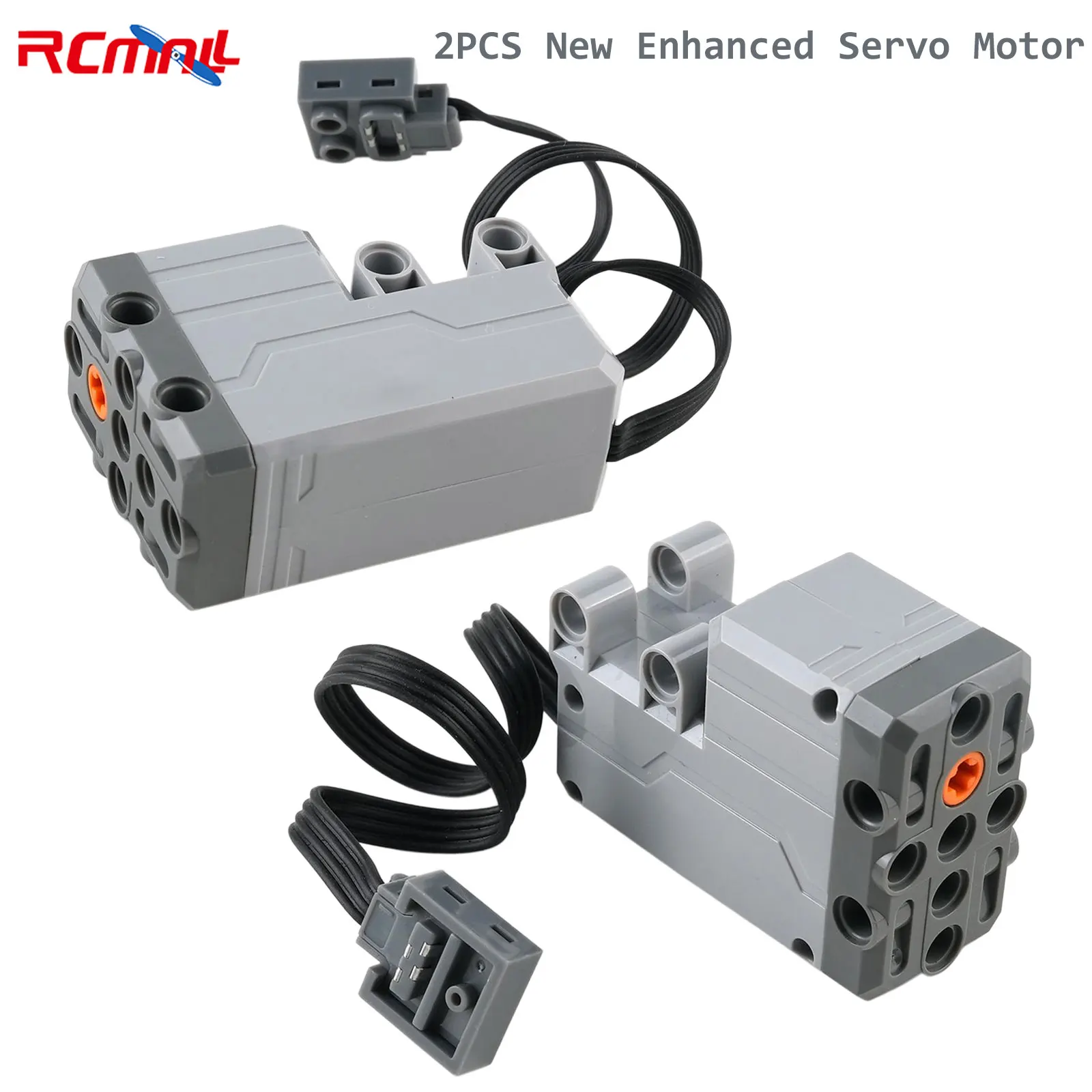 2PCS New Servo Motor High-Torque 88004 MOC Second Generation Building Block Power Function Technical Parts Enhanced Motor
