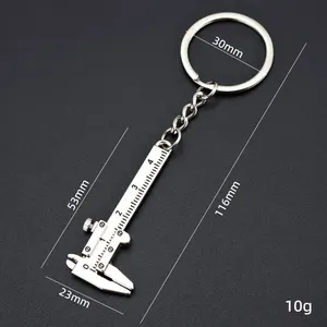 Mini Vernier Caliper Pocket Keychain Small 3D Mobile Precision Tool Slider Accessories Ruler League 10 Main Sales Key Door - №4