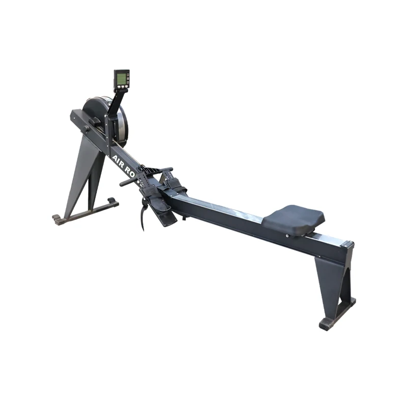 Factory Direct Sale Fitness Air Rowing Machine Foldable Digital Monitor 120KG Max User Weight Gym Equipment