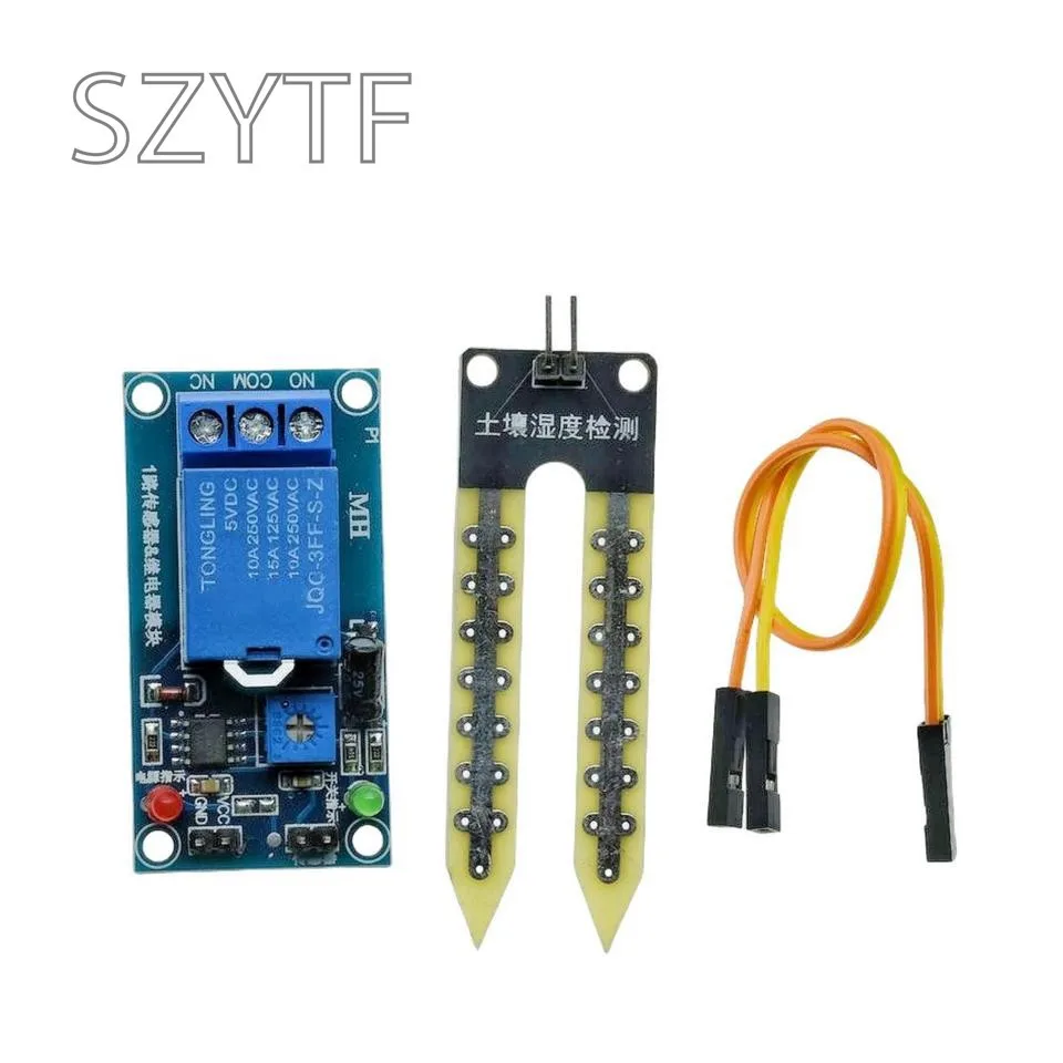 Modulo capacitivo del sensore di umidità del suolo/modulo di controllo del relè del Display digitale dell\'umidità del suolo irrigazione automatica