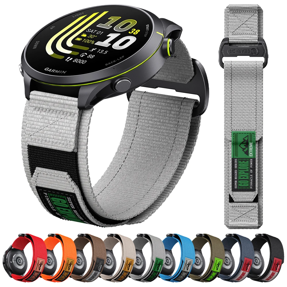 �y�Z�[�����z22mm 20mm �X�|�[�c�i�C�����E�H�b�`�X�g���b�v Garmin Forerunner 70 170 Music 570 265 255 165/Vivoactive 6 5/Venu 4 3 2 Plus�Ή� ���X�g�o���h
