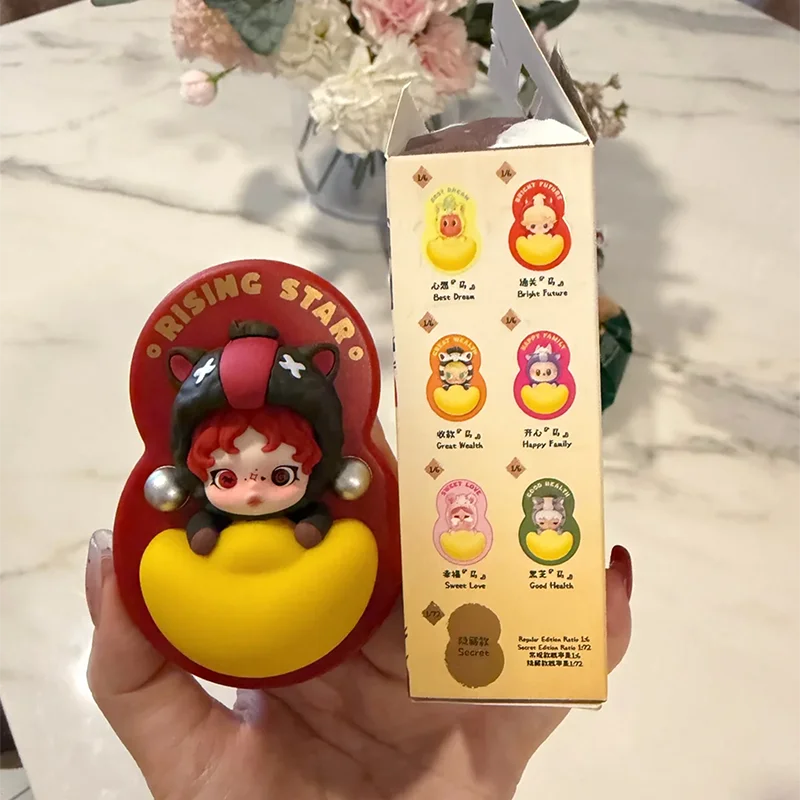 

POP MART Have A Good Run Series Refrigerator Sticker Trendy Blind Box Toys Guess Bag Figure Surprise