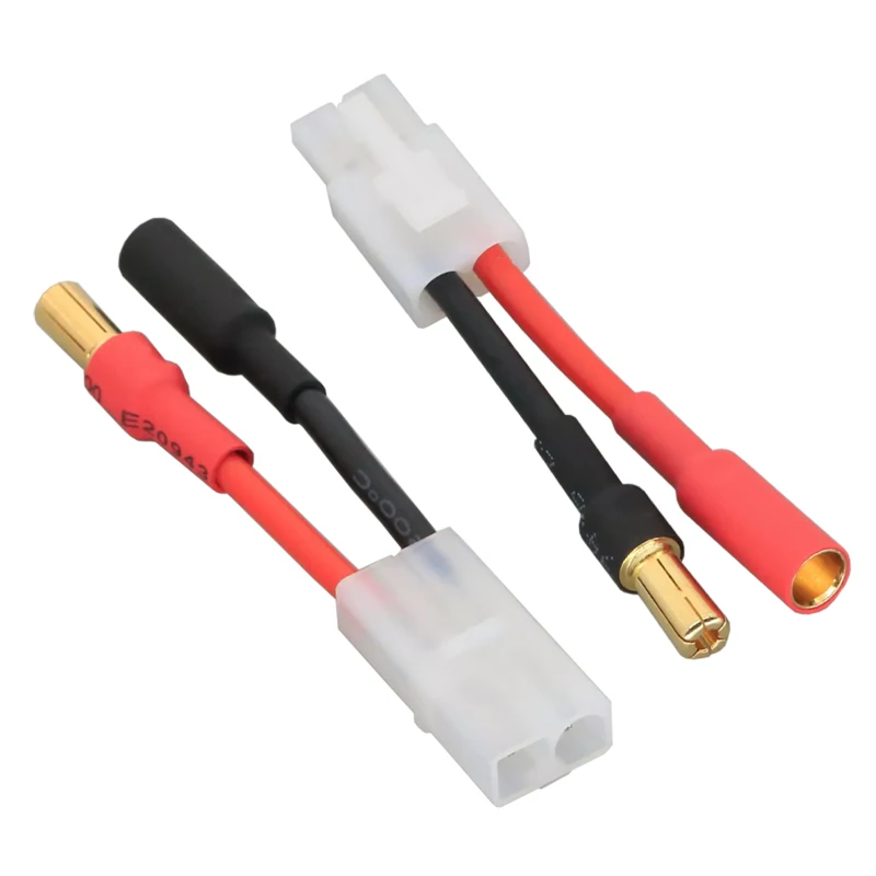 

1 Pair /2Pcs Tamiya Male Female Plug to 5.5mm Male Female Connector Adapter 14AWG 4cm For RC Lipo Battery FPV Hobbies Toy