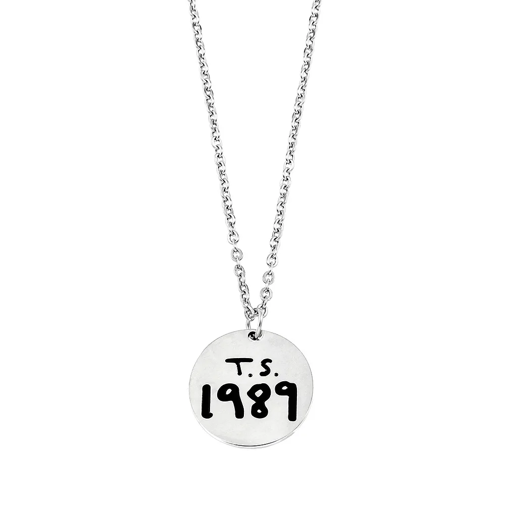 Collar con Colgante de Letras de Taylor Swift TS 1989, Accesorio de Joyería de Moda para Fans