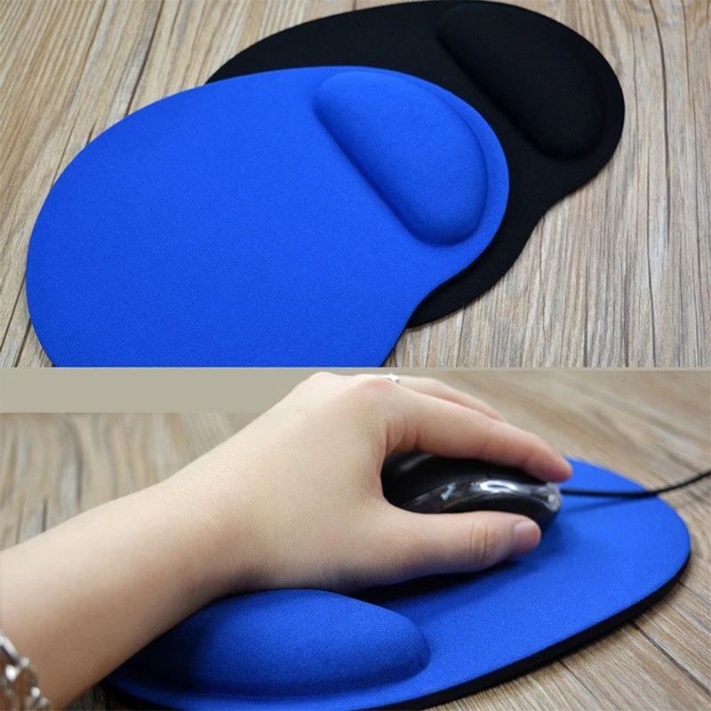 1pc Ergonomic Wrist Rest Mouse Pad Comfortable Wrist Support Non Slip Mice Mat Soft Thicken Mousepad For Pc Laptop Computer