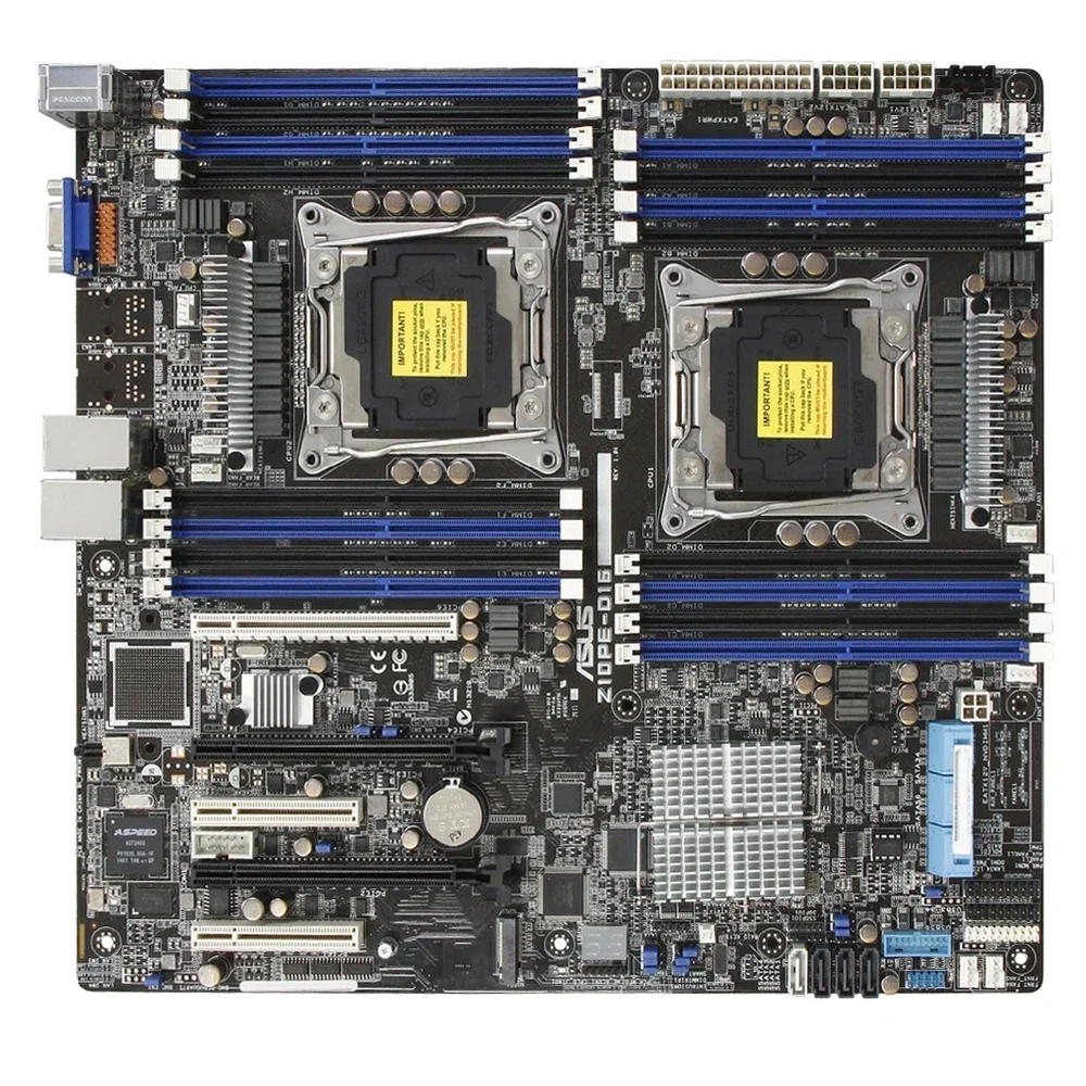 ASUS Z10PE-D16 اللوحة الأم دعم E5-2600 v4 E5-2699 v3 E5-2699 v4 E5-1600 v4 CPU 16 × DDR4 1024GB LGA 2011-3 Intel C612 M.2 EEB #3