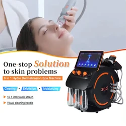 6 in 1 Skin Care Diamond Dermabrasion Visual Suction Deep Clean Hydro Facial Skin Exfoliate Hydrating 2 Colors Optional Machine