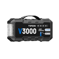 TOPDON V3000 24000mAh Portable Multi Function Super Capacitor Multi-function Battery Booster 12V Jump Starter Power Bank for Car