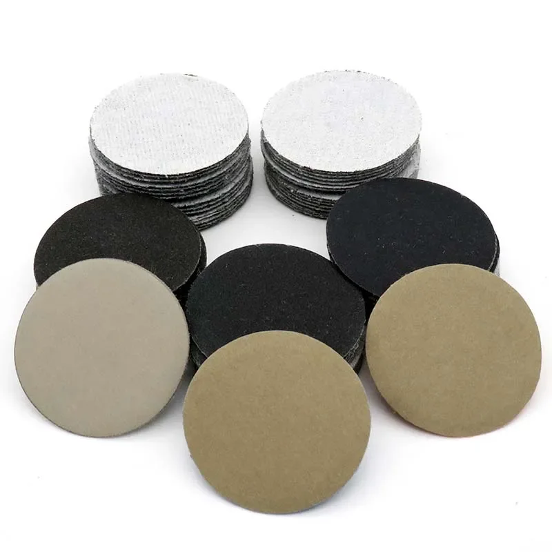30PCS 2Inch 50MM Hook and Loop Wet Dry Sandpaper Sanding Sheets Silicon Carbide Assorted 60 to 10000 Grit for Polishing Grinding