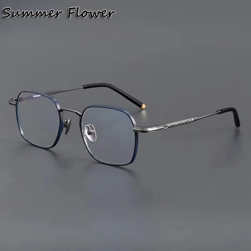 

Prescription Glasses Men Square Pure Titanium IP Optical Elegant Fashion Women Recipe Eyeglasses Frames Progressive Spectacle