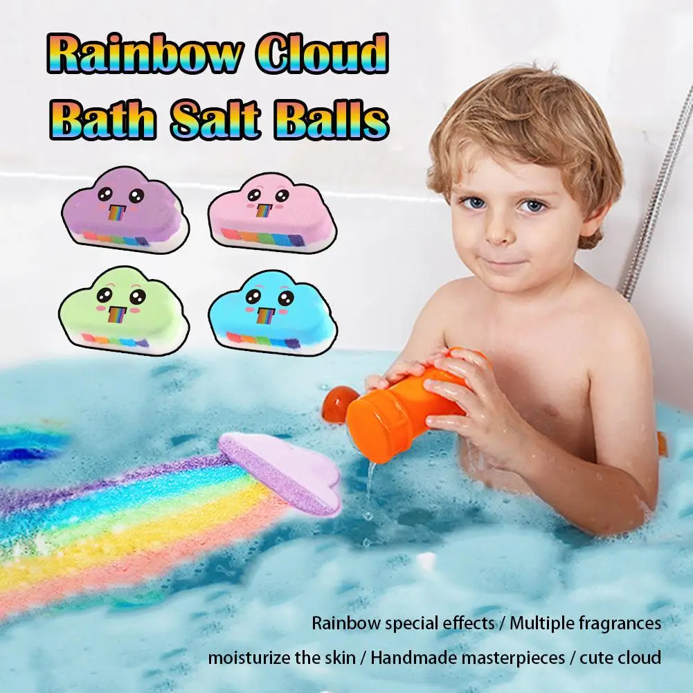 Rainbow Bath Bombs Gift Handmade Organic Bath Bombs for Kids Girls Perfect for Bubble & Spa Bath- Essential and Fragrance O R5I2