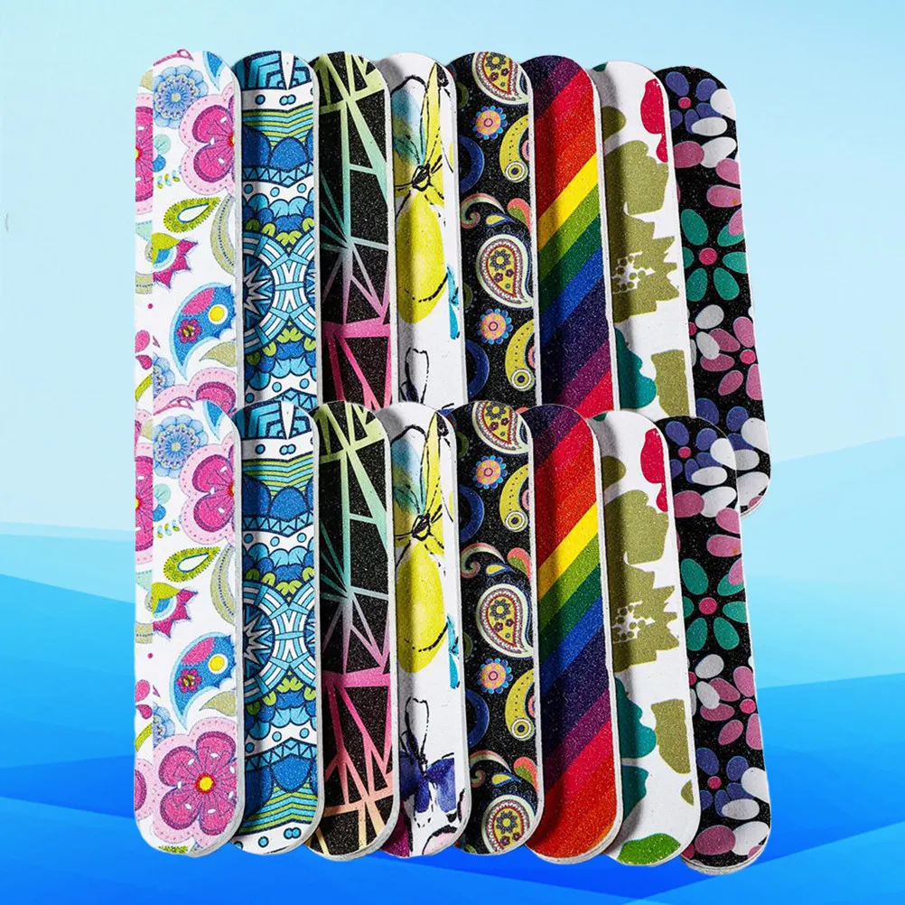 

100pcs Nail Files Premium Material Double Sided Practical Natural False Nails Art Manicure Tools