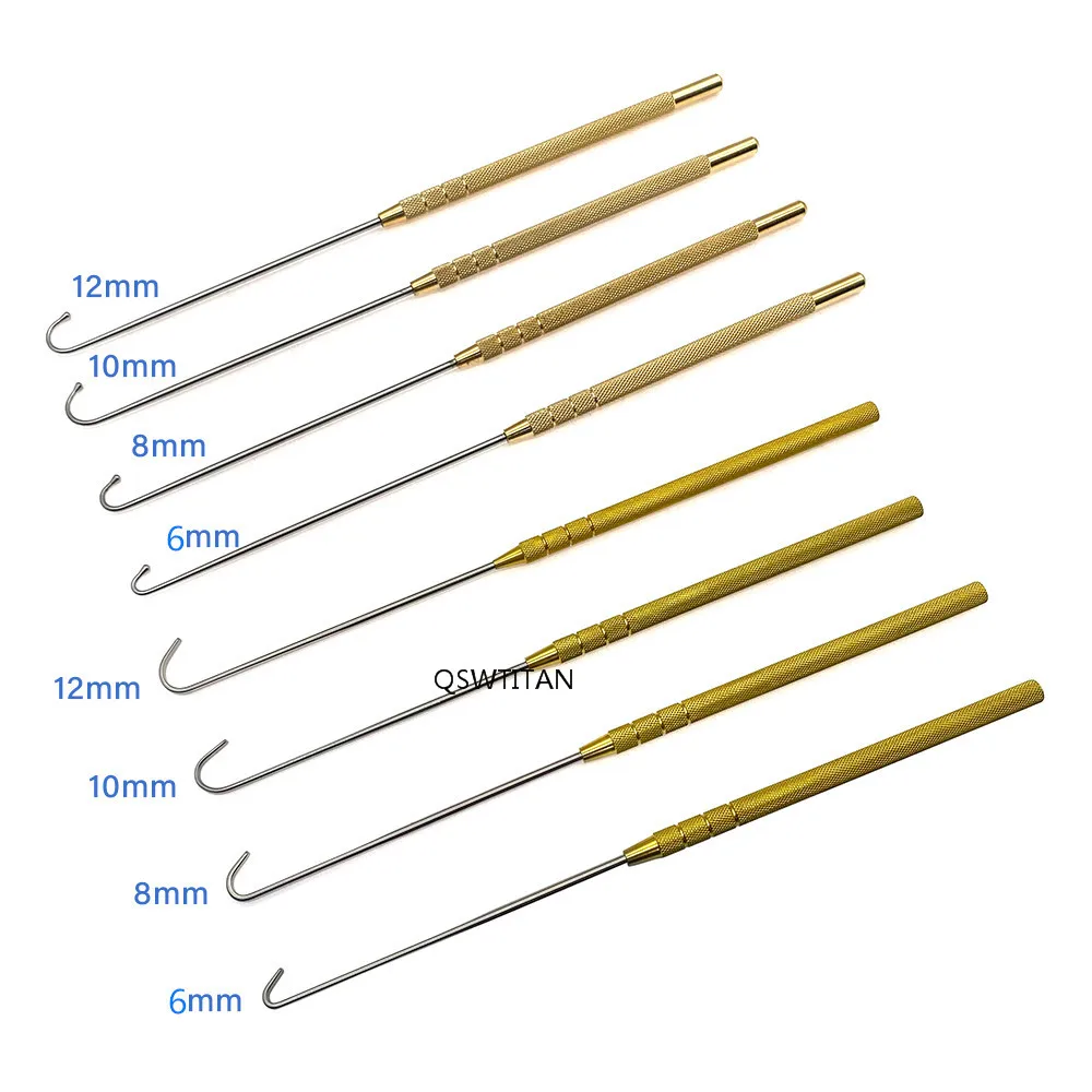 Uterine Hook Animal Dog Cat Ovarian Spay Snook Hook 180mm Veterinary Surgical Instruments