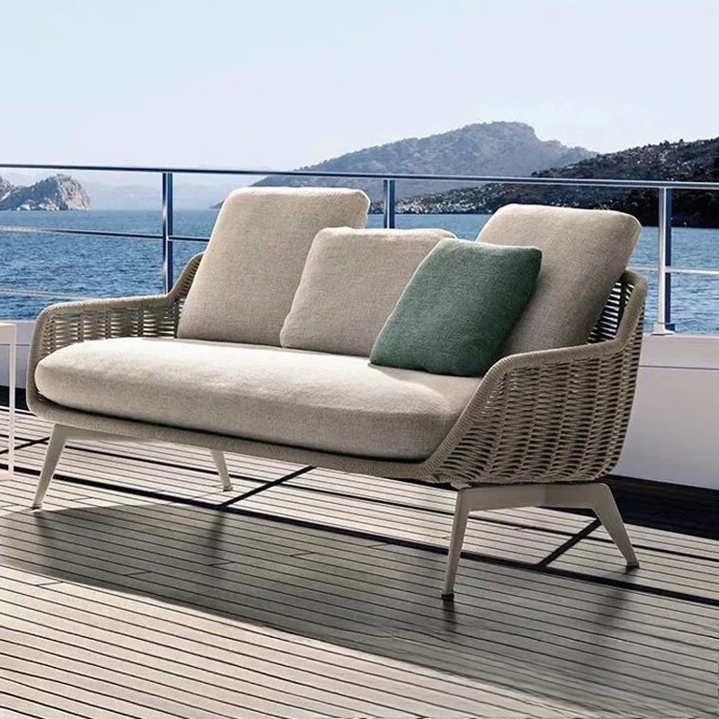 Outdoor sofa villa garden courtyard balcony furniture, leisure sofa c