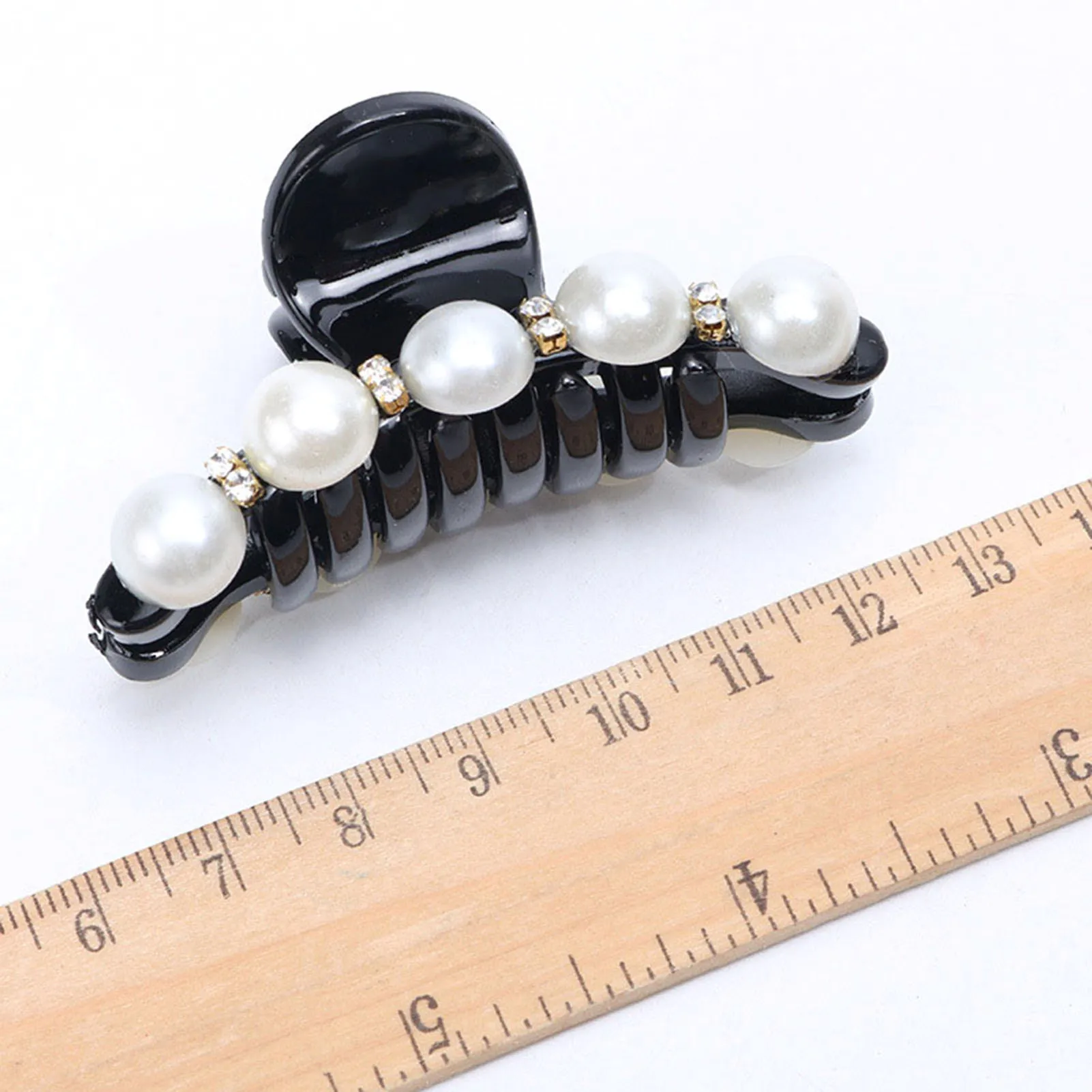 Women's Summer Pearl Claw Hairclip All- Easily Wear Hairclip for Thick or Thin Hair Straight or Curly Hair