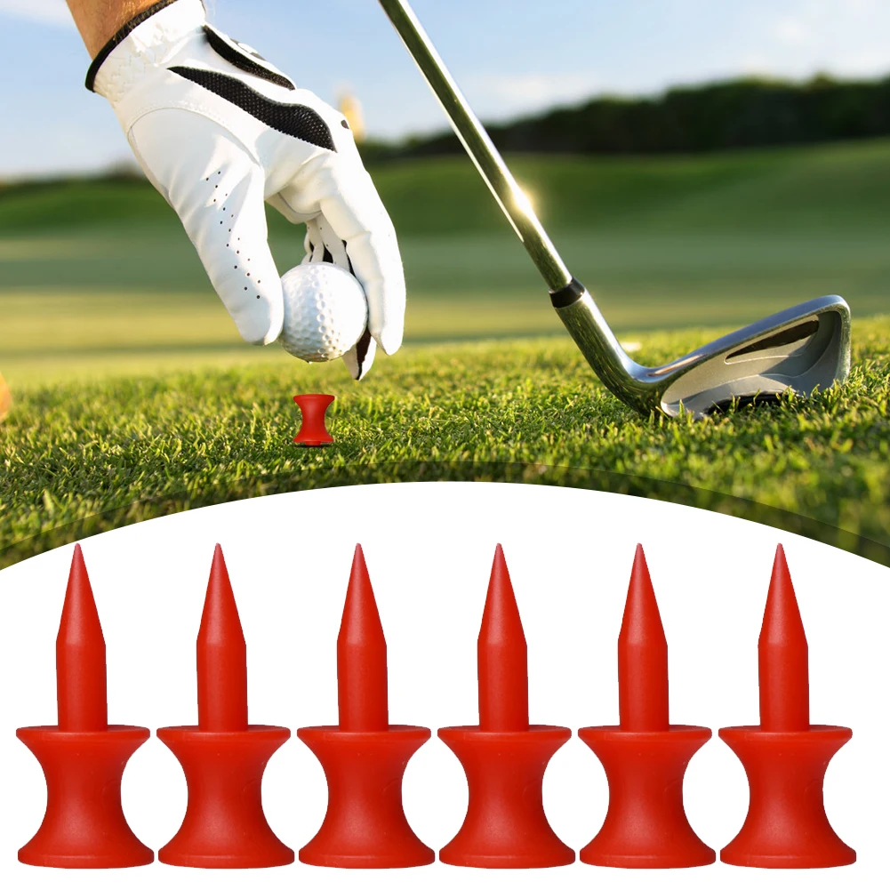 50Pcs Golf Ball Holder Bright Color Plastic Castle Golf Tees Portable Golf Tack Golf Ball Holder Tees for Sports Court