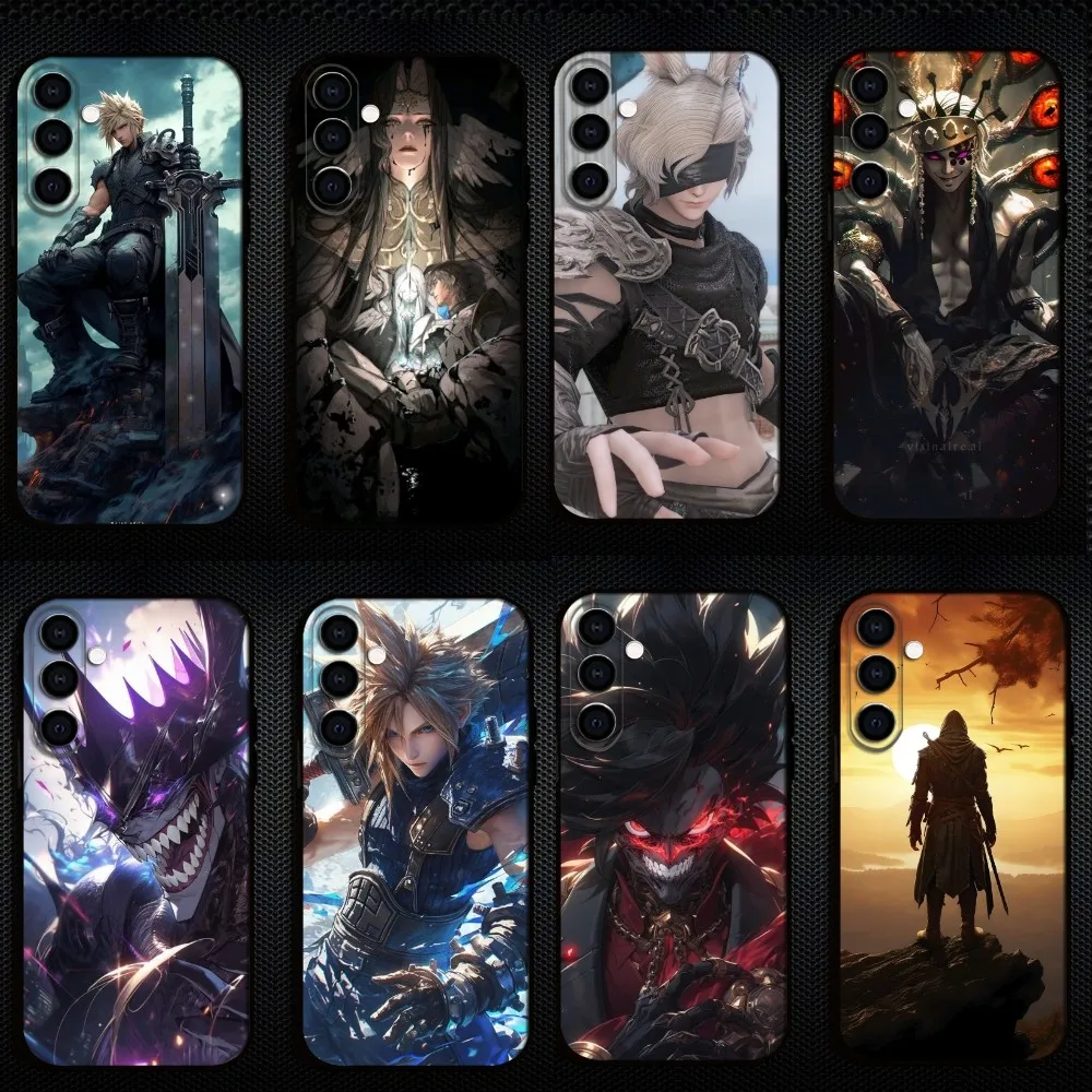 

finalFantasy Phone Case For Samsung Galaxy A73/A72/A71/A70/A53/A52/A51/Others Soft Black Shell