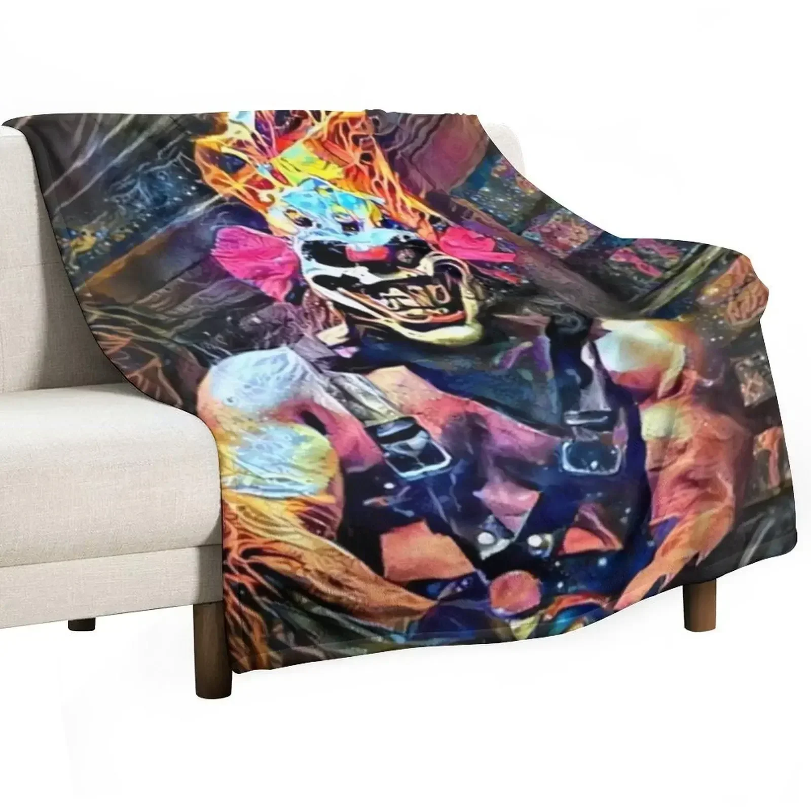 

Twisted Metal Marcus Kane Throw Blanket No Pilling Soft Warm Blanket for Bed
