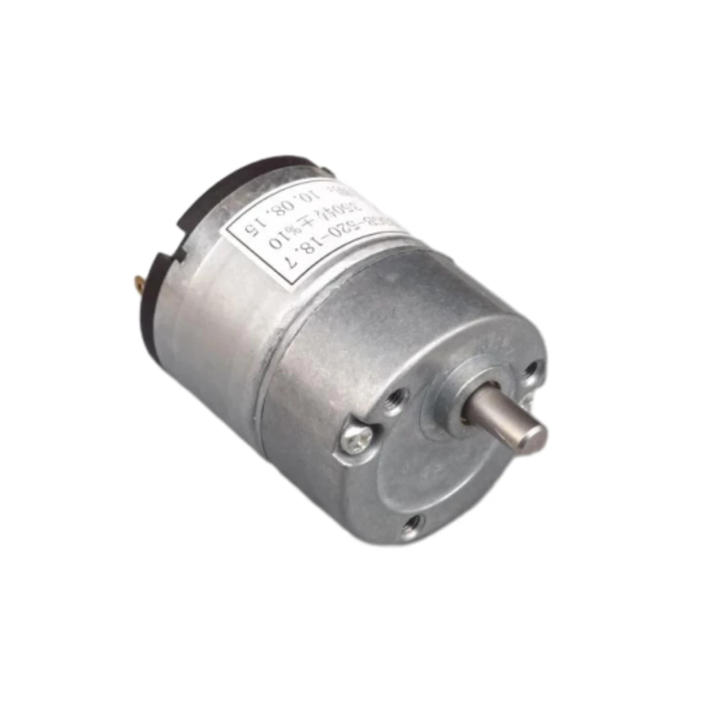 

33GB-520 DC Gear Motor DC6-12V Reducer Motor Gear Box Metal Gear Forward and Reverse DC Motor 170-350 RPM Carbon Brush Motor