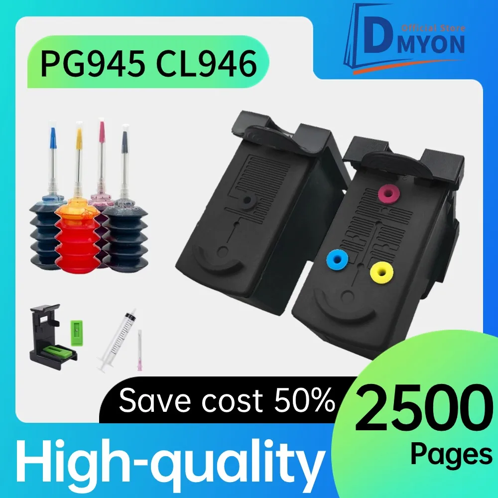 

PG945 CL946 Remanufactured Ink Cartridge PG-945 CL-946 Replacement for canon pixma MG3250 MG4150 MG4250 MX395 printer cartridge