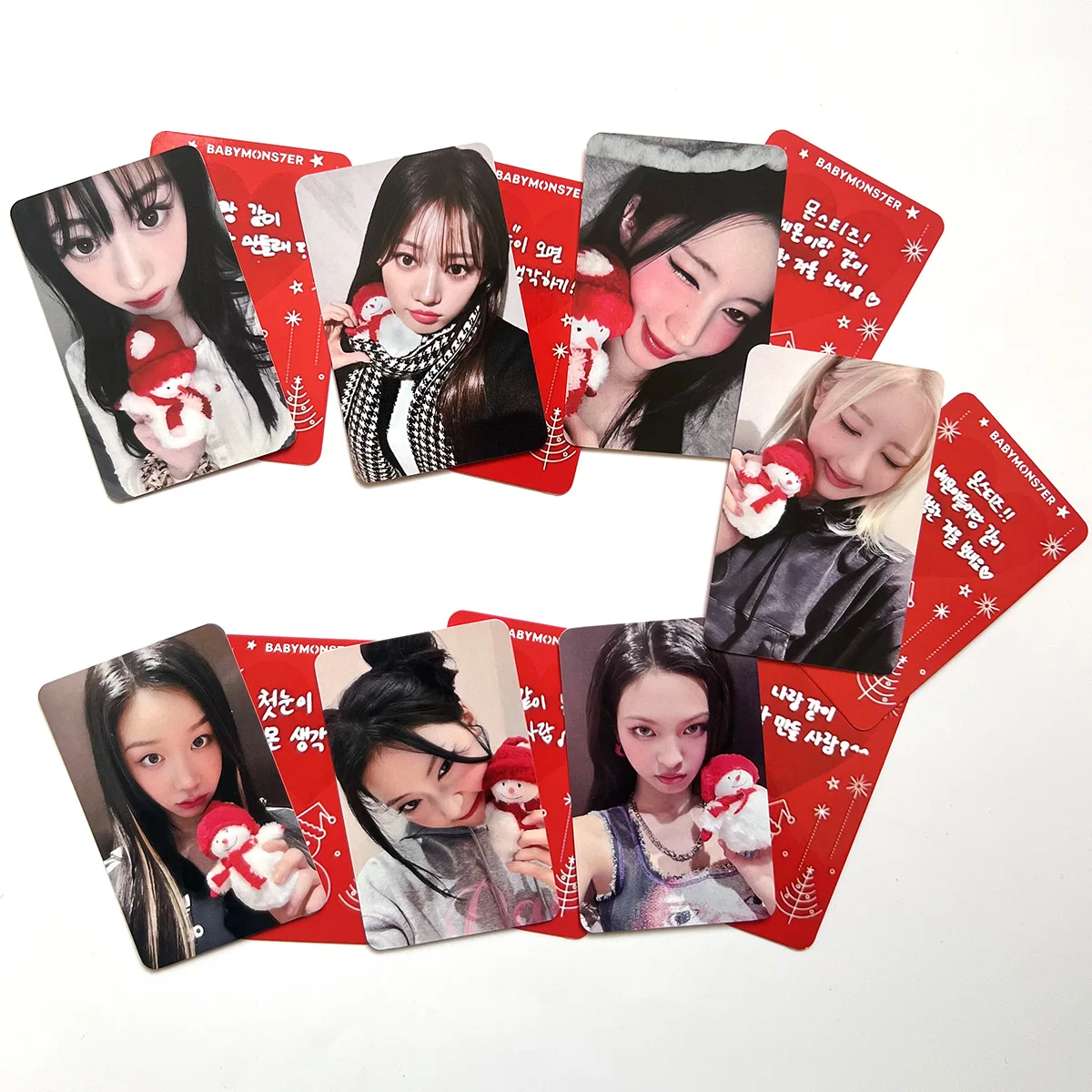 Kpop Girls Group BABYMONSTER Christmas LOMO Card RAMI AHYEON RORA ASA RUKA CHIQUITA PHARITA Photo Card For Fans Gift