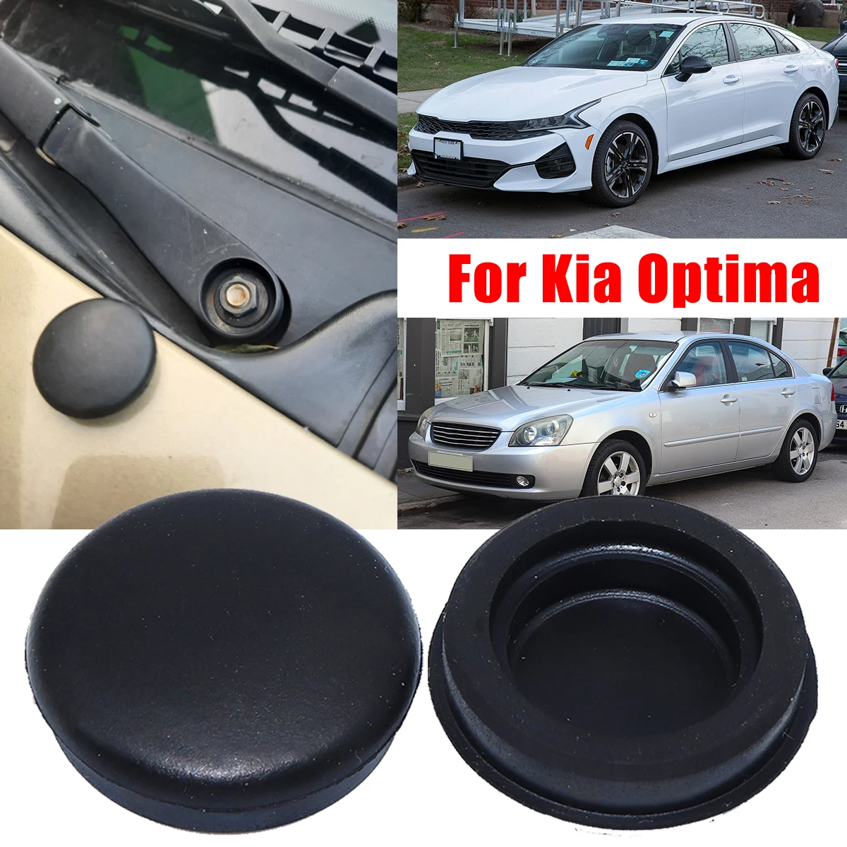 

1X Windshield Arm Cap For Kia Optima Magentis Lotze Front Wiper Nut Cover Bolt Anti-rust Protector Case Car Replacement Part