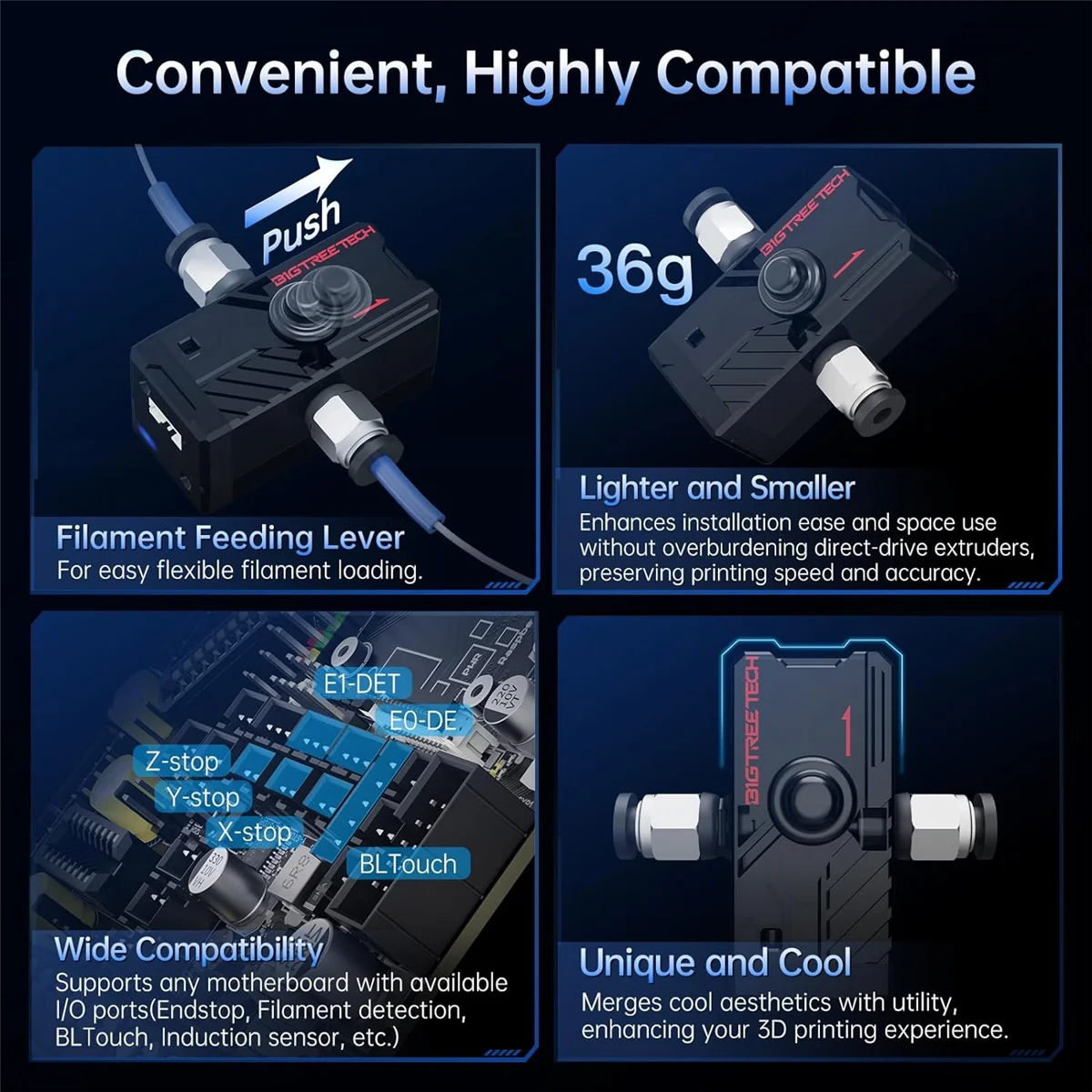 مستشعر الخيوط الذكي BFYLW BIGTREETECH SFS V2.0، مستشعر تنزيل الفتيل للوحة الأم للطابعة ثلاثية الأبعاد SKR MINI E3 V3.0/Octopus
