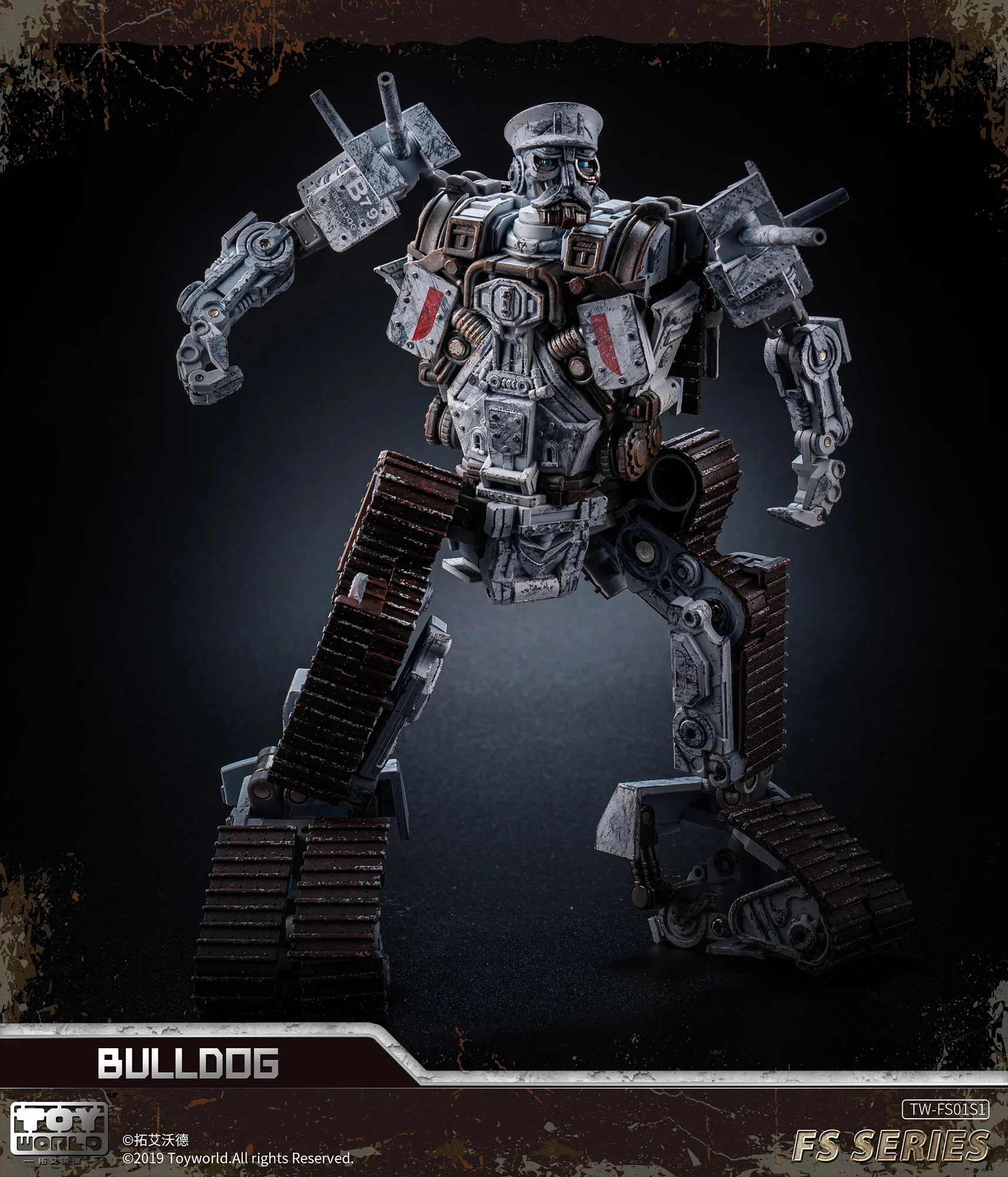 Wereldoorlog 2 Robotsoldaten Transformeren Duitse Tanks Toyworld TW-FS01 Bulldog Winter Painting Jongens Verzamelen Speelgoed