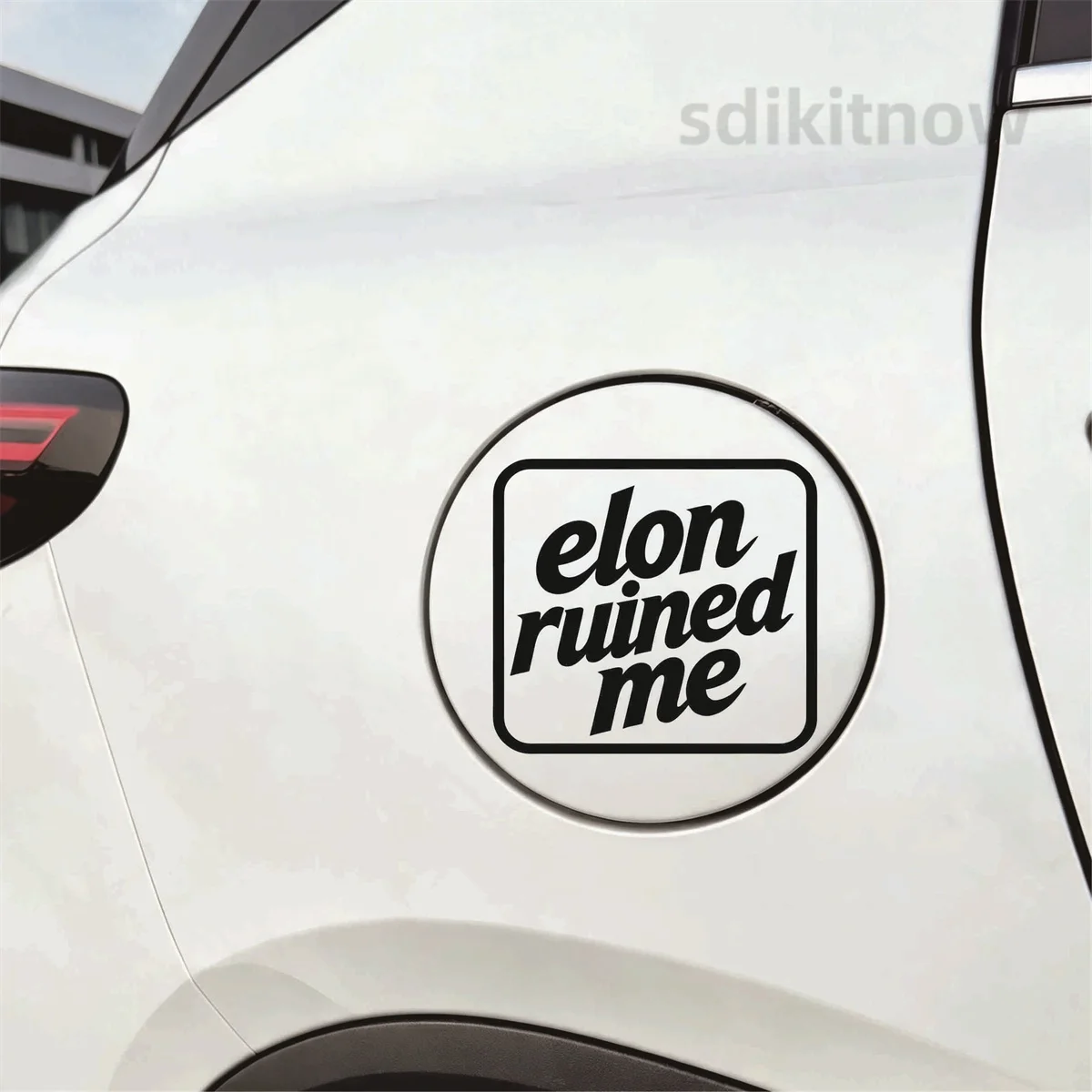 Anti Elon Musk Ruined Me Vinyl Decal car sticker wall door laptop suitcase waterproof decoration styling for tesla model 3 y