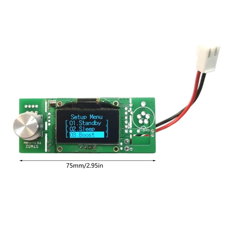 Estação ferro solda eletrônica STM32 OLED controlador temperatura kits DIY