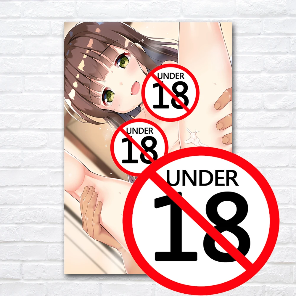 Naked Girl Sexy Kawaii Beauty Anime Posters Adult Cartoon Art Picture Canvas Printings Painting Wall Decor for Bedroom