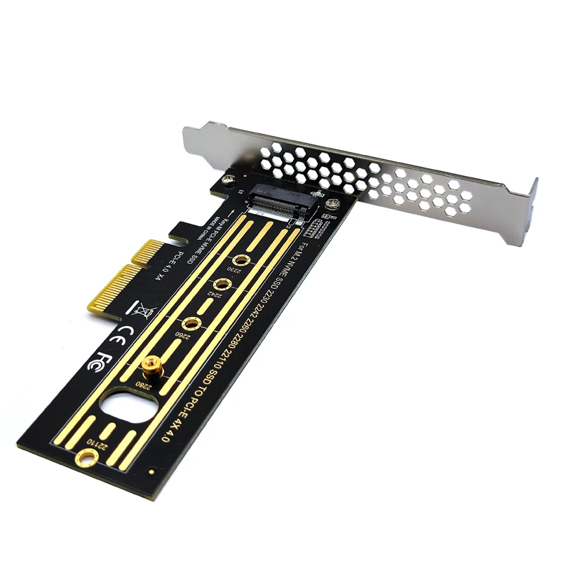 NVME-adaptador PCIE M.2, tarjeta de expansión de 64Gbps, PCIe4.0, X4, Gen4, m-key para 2230, 2242, 2260, 2280, 22110 M.2 SSD, M.2, NVME a PCIE