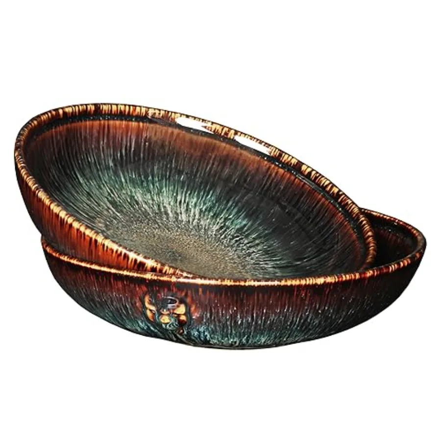 

39 oz Ceramic Bowl Set Salad Bowl Pasta Bowl Servg Bowl Dner Bowl Deep/Wide Plate Microwave Oven and Dishwasher Safe Modern Por
