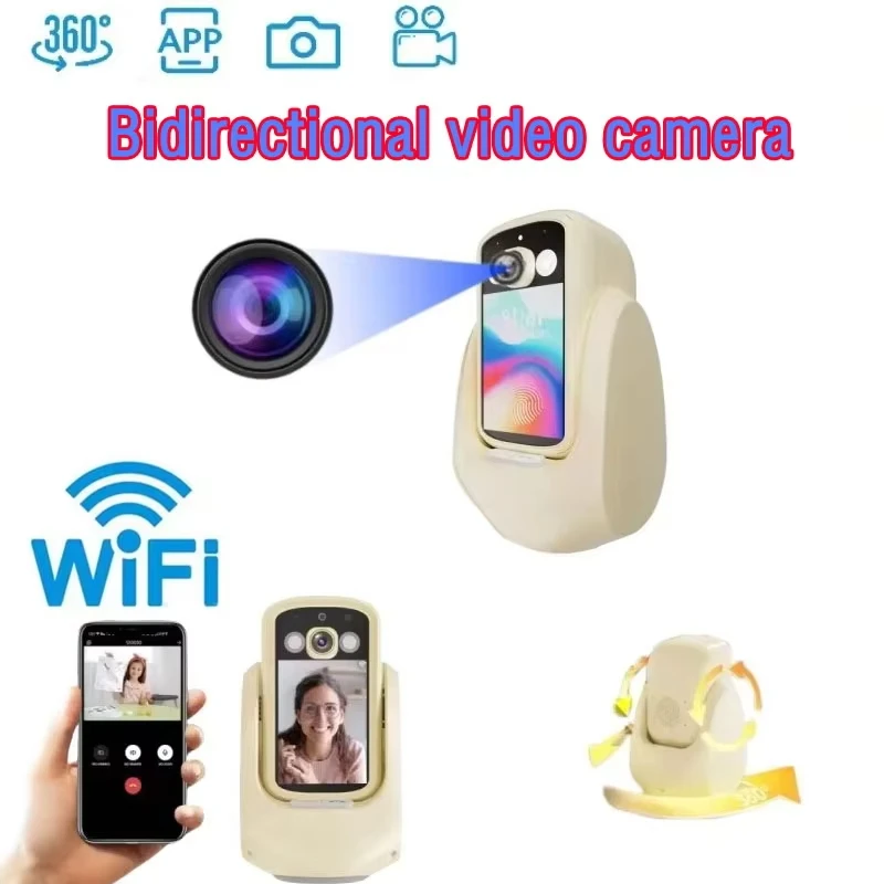 

1080P HD Wifi Mini Camera Smart Home Security Surveillance Webcam Remote Monitoring IP Camera 360° 2 way Voice Intercom Monitor