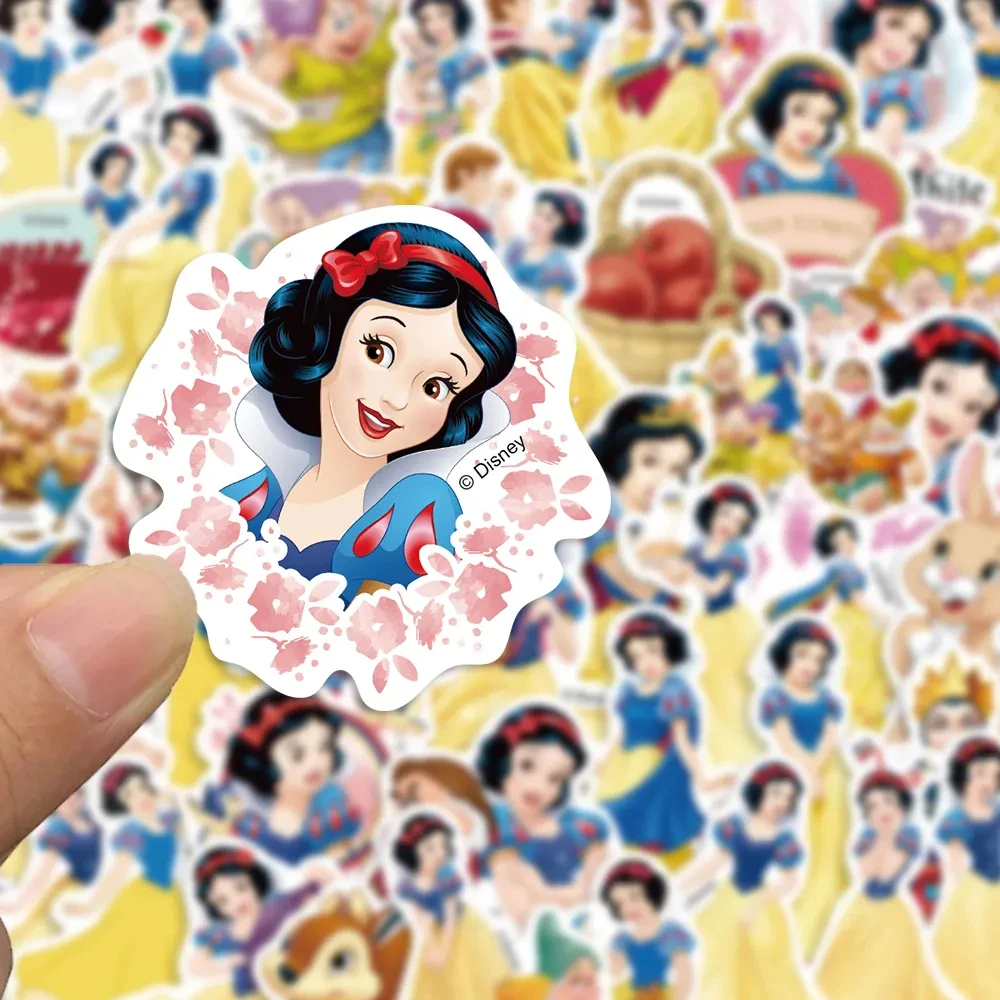 

10/30/50pcs Disney Snow White Anime Princess Stickers Cute Cartoon Sticker for Kids Toy DIY Suitcase Phone Laptop Decals Packing