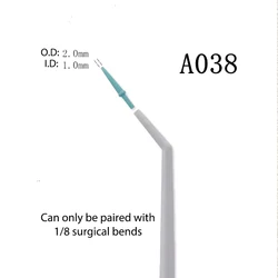 Dentystyczna jednorazowa ślina rura ssąca chirurgiczna końcówki białe 1/8 Mini końcówki 1/16 w autoklawie 134 ° C mocna słomka dentystyczna