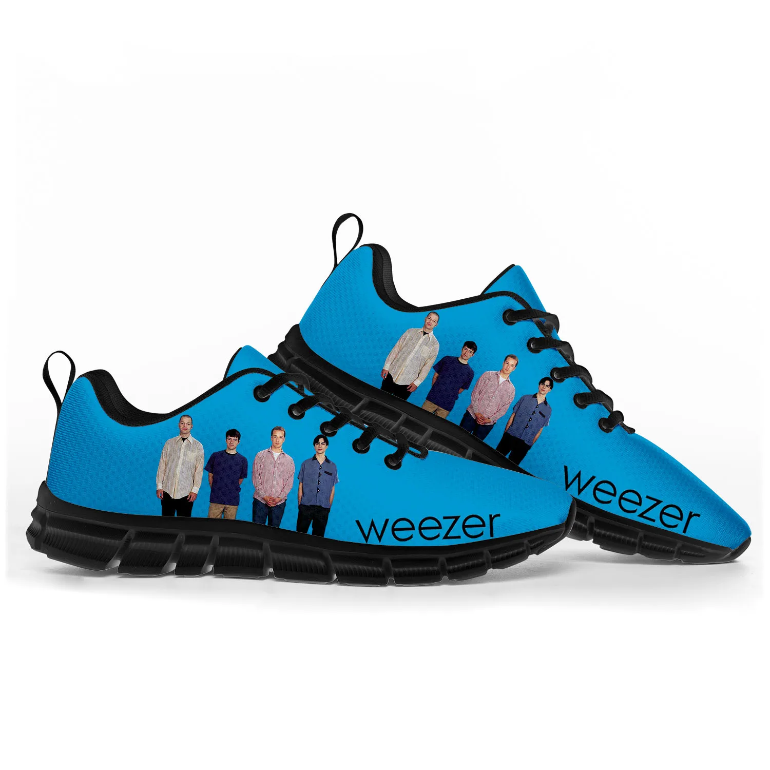 Weezer Pop Rock Band Like Sports Shoes Mens Womens Teenager Kids Children Sneakers Casual Custom High Quality Couple Shoes Black