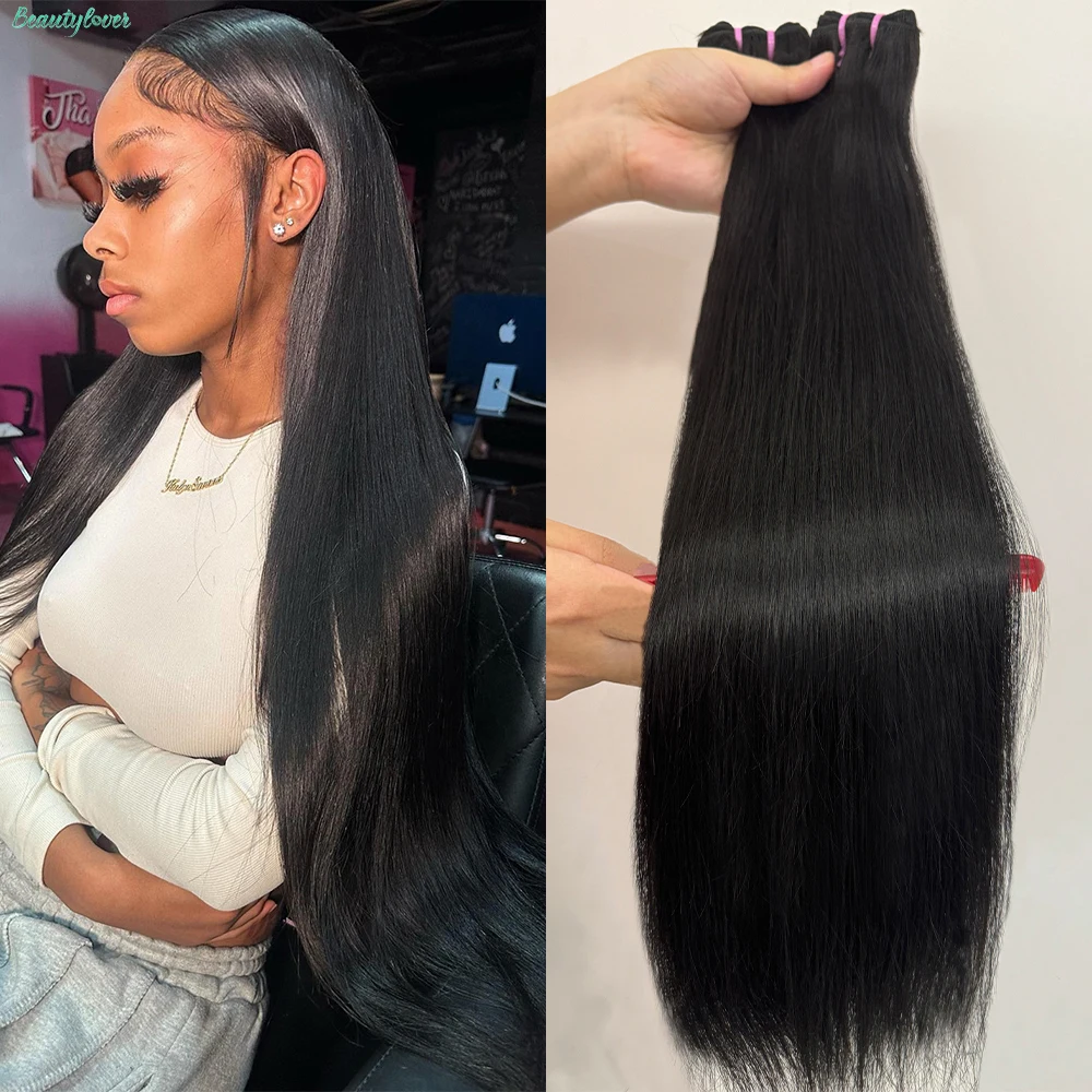 

Натуральные прямые волосы в пучках 15A Super Double Drawn, 28 дюймов, вьетнамские, необработанные, для наращивания, доставка 3-5 рабочих дней