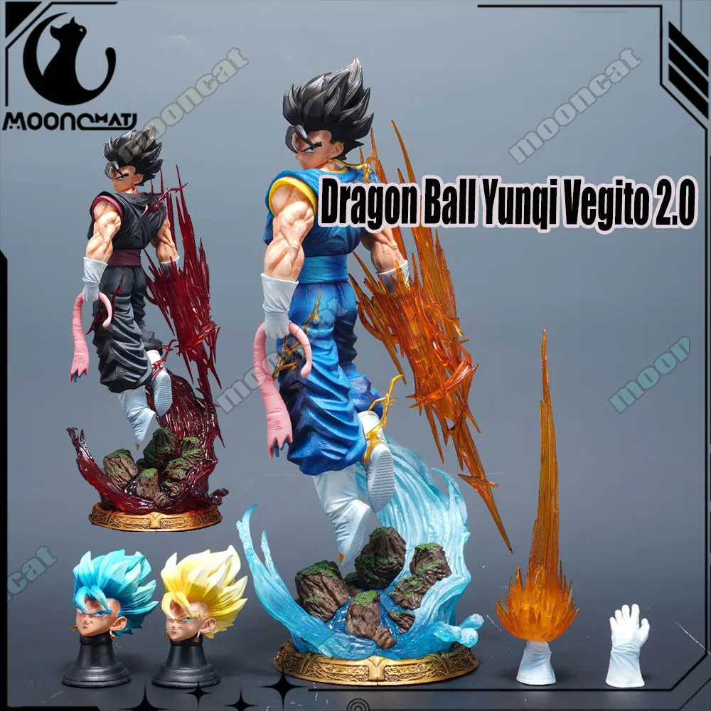

38cm Dragon Ball Z Vegetto Figure 3 Heads Replace Super Saiyan Action Figure Yunqi Vegito Weekly Color Version Model Toys Gifts