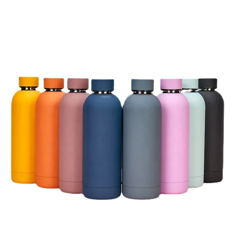 

12oz and 17oz Outdoor Portable Vacuum Flask Double Walled Stainless Steel Sports Water Bottle Thermos Cup