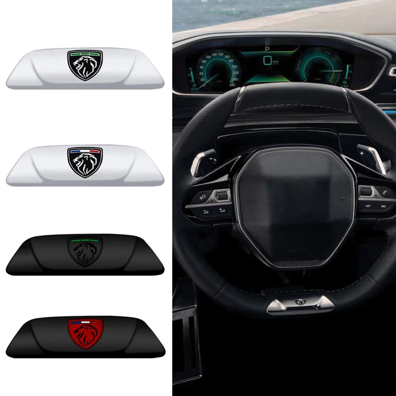 3D Metal For Peugeot 5008 4008 3008 508 Car Steering Wheel Badge Sticker Auto Styling Interior Dekoration Accessories