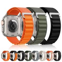 Alpine Band for Apple Watch Ultra Strap 49mm 45mm 44mm 40mm Correa 41mm 42mm 44 mm Nylon Bracelet iWatch Series 9 8 7 SE 4 3 6 5