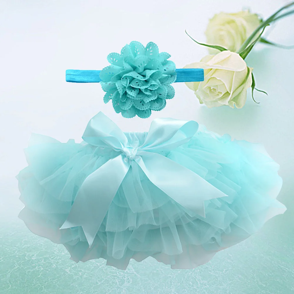 

1pc Tutu For Girls Baby Skirt Children'S Underwear Soft Tulle Layer Satin Elastic Waistband Washable Skirt Photography
