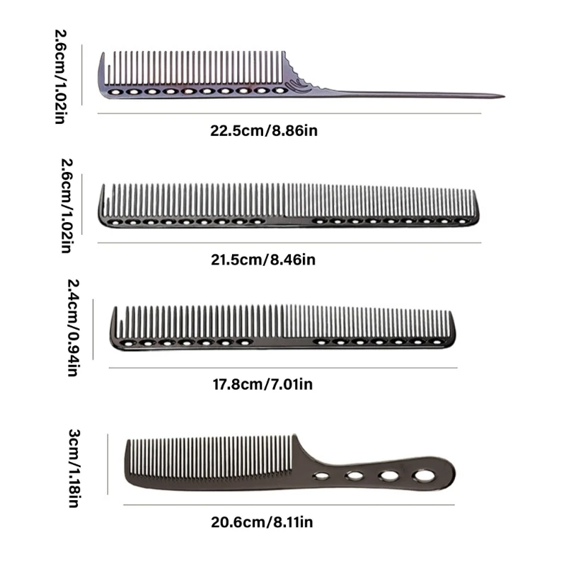 Lược Tạo Kiểu Tóc Bộ Lược Đuôi Detangler Lược Cắt Lược Cắt Tóc Lược 918D