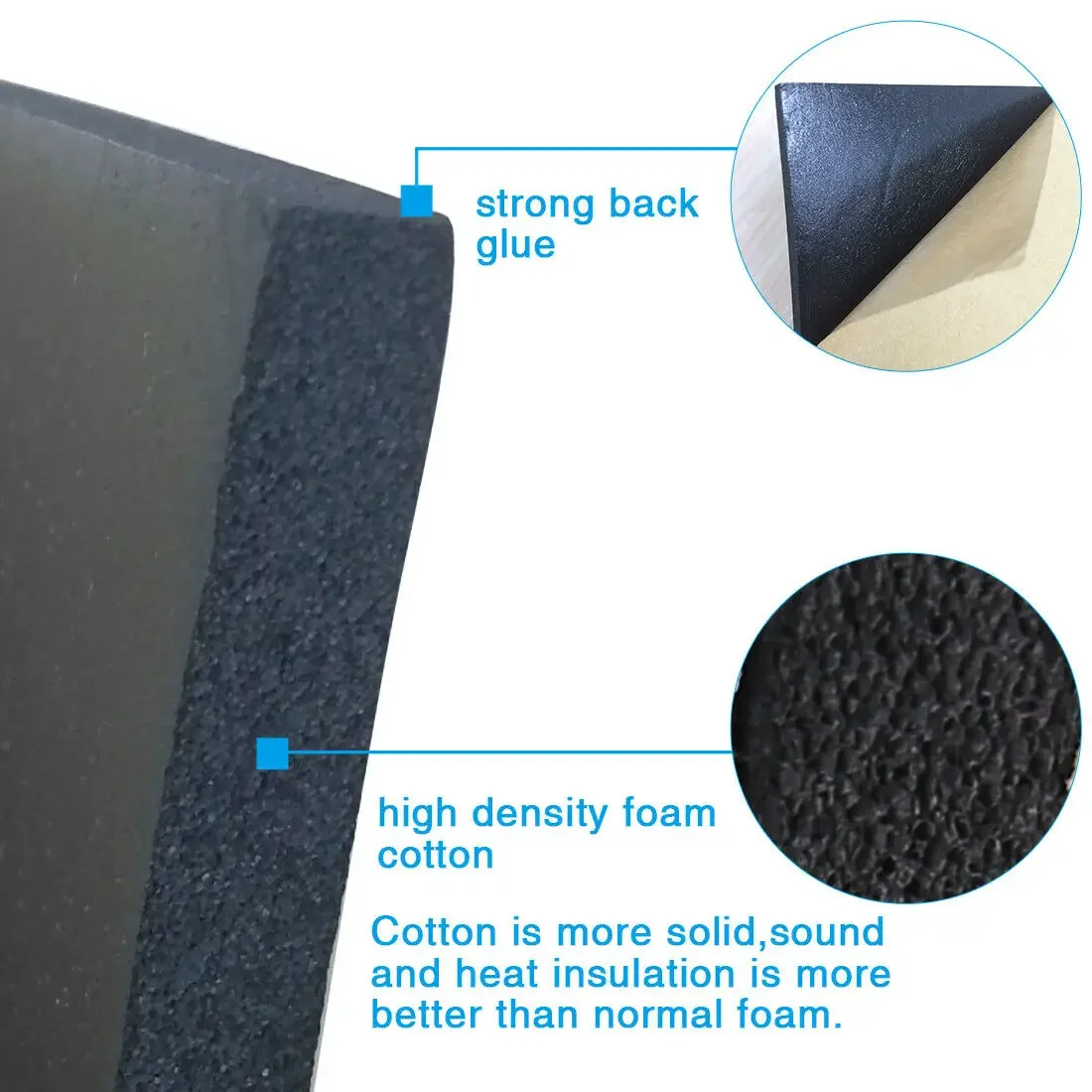 

5mm Deadening 50x80cm Thermal Block Interior Floors Mat Audio Stereo Sound Proof Noise Pad Heat Sheets Insulation