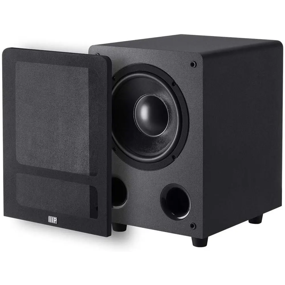 

Сабвуфер премиум-класса - 8-дюймовый динамик, 200 Вт, 4 Ом, автоматическое включение/выключение, черный